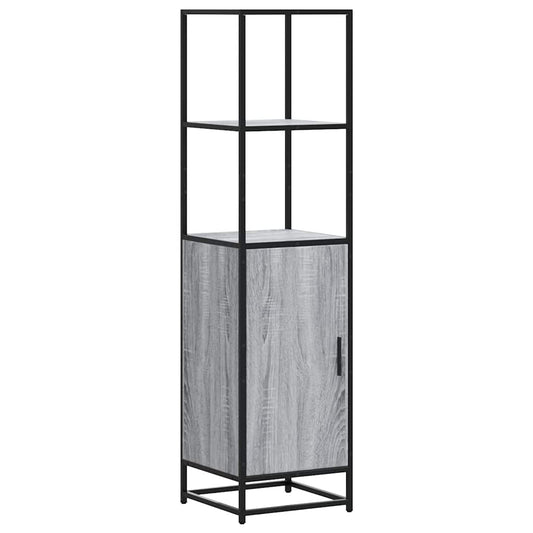 Highboard Grå Sonoma 35,5x35x139 cm træmateriale og metal