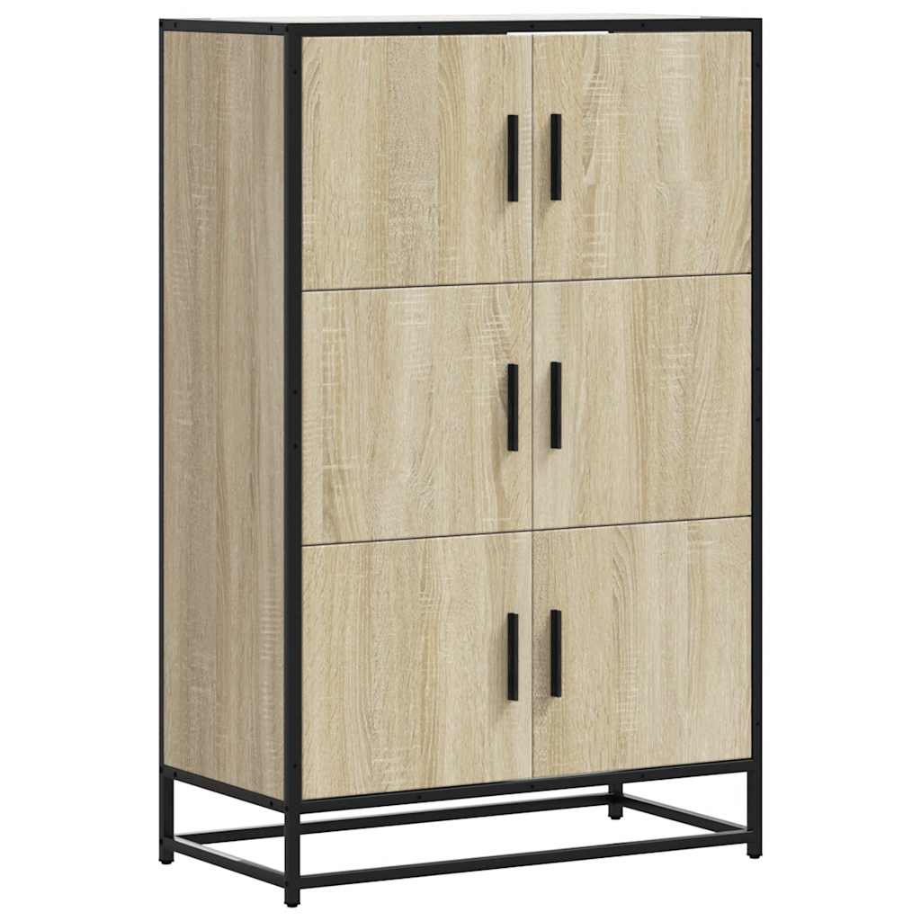 Highboard Sonoma Eg 68x35x106,5 cm Træ Materiale Metal