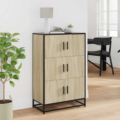 Highboard Sonoma Eg 68x35x106,5 cm Træ Materiale Metal