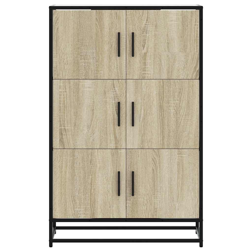 Highboard Sonoma Eg 68x35x106,5 cm Træ Materiale Metal