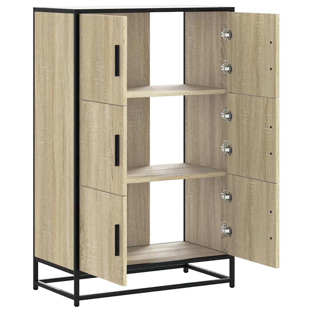 Highboard Sonoma Eg 68x35x106,5 cm Træ Materiale Metal