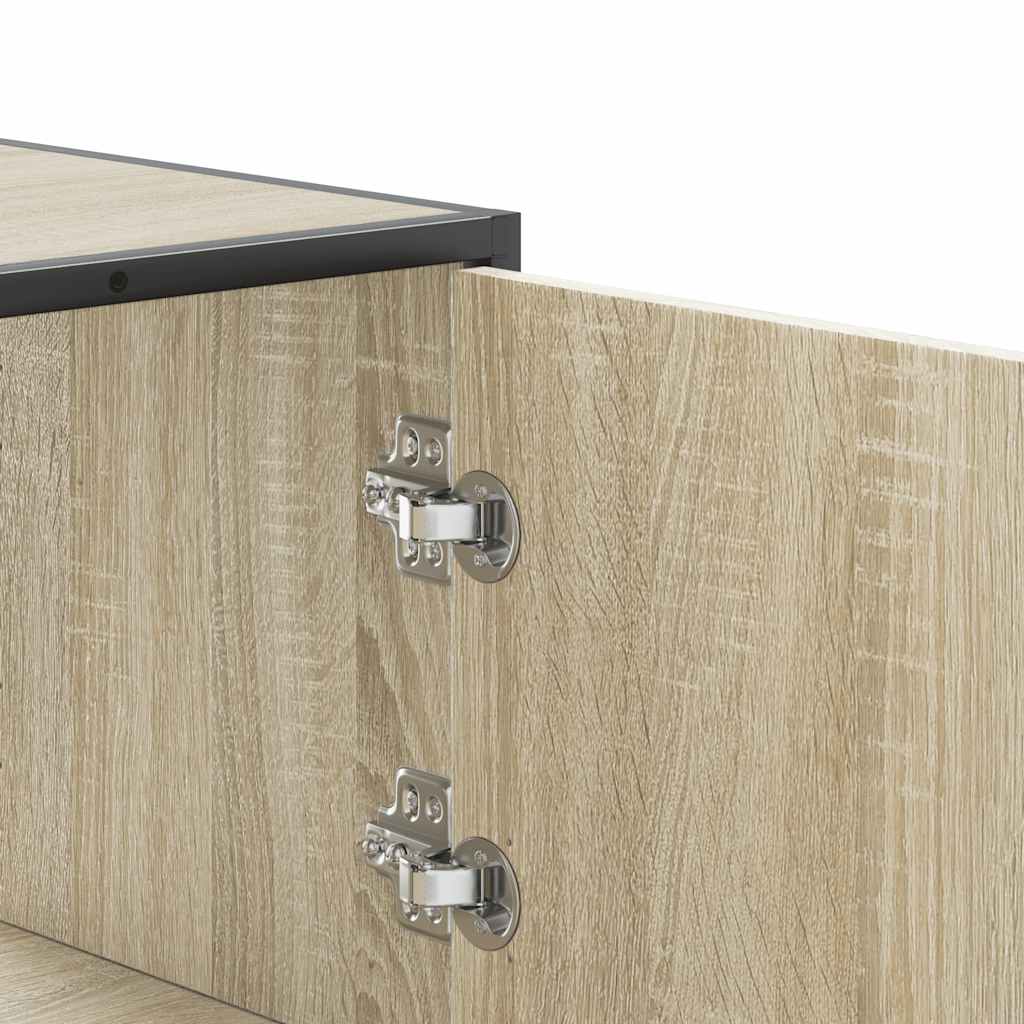 Highboard Sonoma Eg 68x35x106,5 cm Træ Materiale Metal