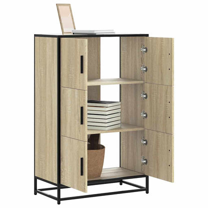 Highboard Sonoma Eg 68x35x106,5 cm Træ Materiale Metal