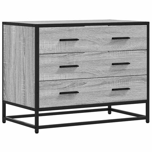 Kommode Grå Sonoma 70x41x56 cm Træmateriale