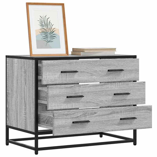 Kommode Grå Sonoma 70x41x56 cm Træmateriale