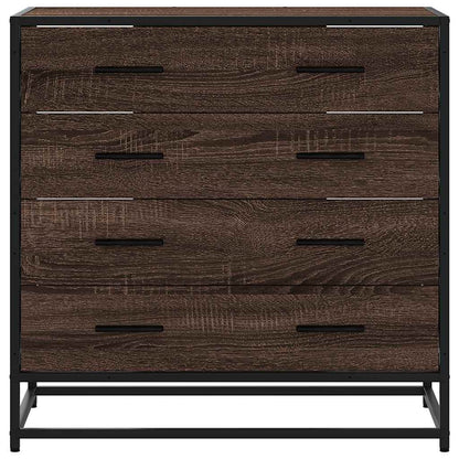 Schubladenschrank Braun Eichen-Optik 70x41x70 cm Holzwerkstoff