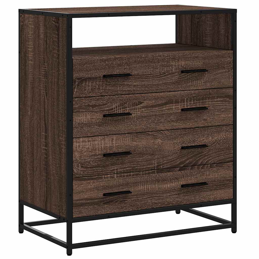 Skuffeskab Brun Eg Look 70x41x83,5cm Træmateriale