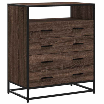 Skuffeskab Brun Eg Look 70x41x83,5cm Træmateriale