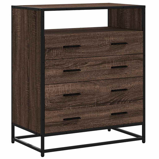 Skuffeskab Brun Eg Look 70x41x83,5cm Træmateriale