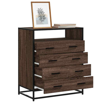 Skuffeskab Brun Eg Look 70x41x83,5cm Træmateriale