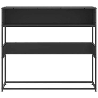 Konsolentisch Schwarz 90x35x80 cm Holzwerkstoff