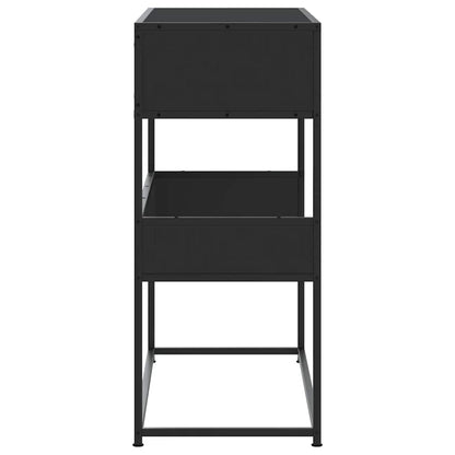 Konsolentisch Schwarz 90x35x80 cm Holzwerkstoff