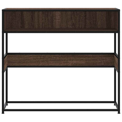 Konsolentisch Braun Eichen-Optik 90x35x80 cm Holzwerkstoff