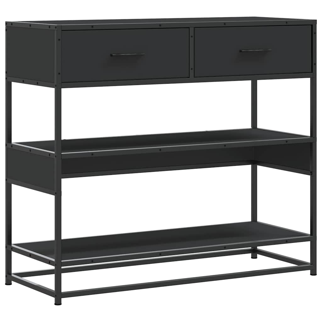Konsolentisch Schwarz 90x35x80 cm Holzwerkstoff