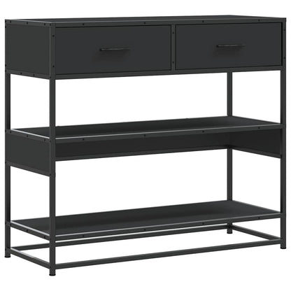Konsolentisch Schwarz 90x35x80 cm Holzwerkstoff