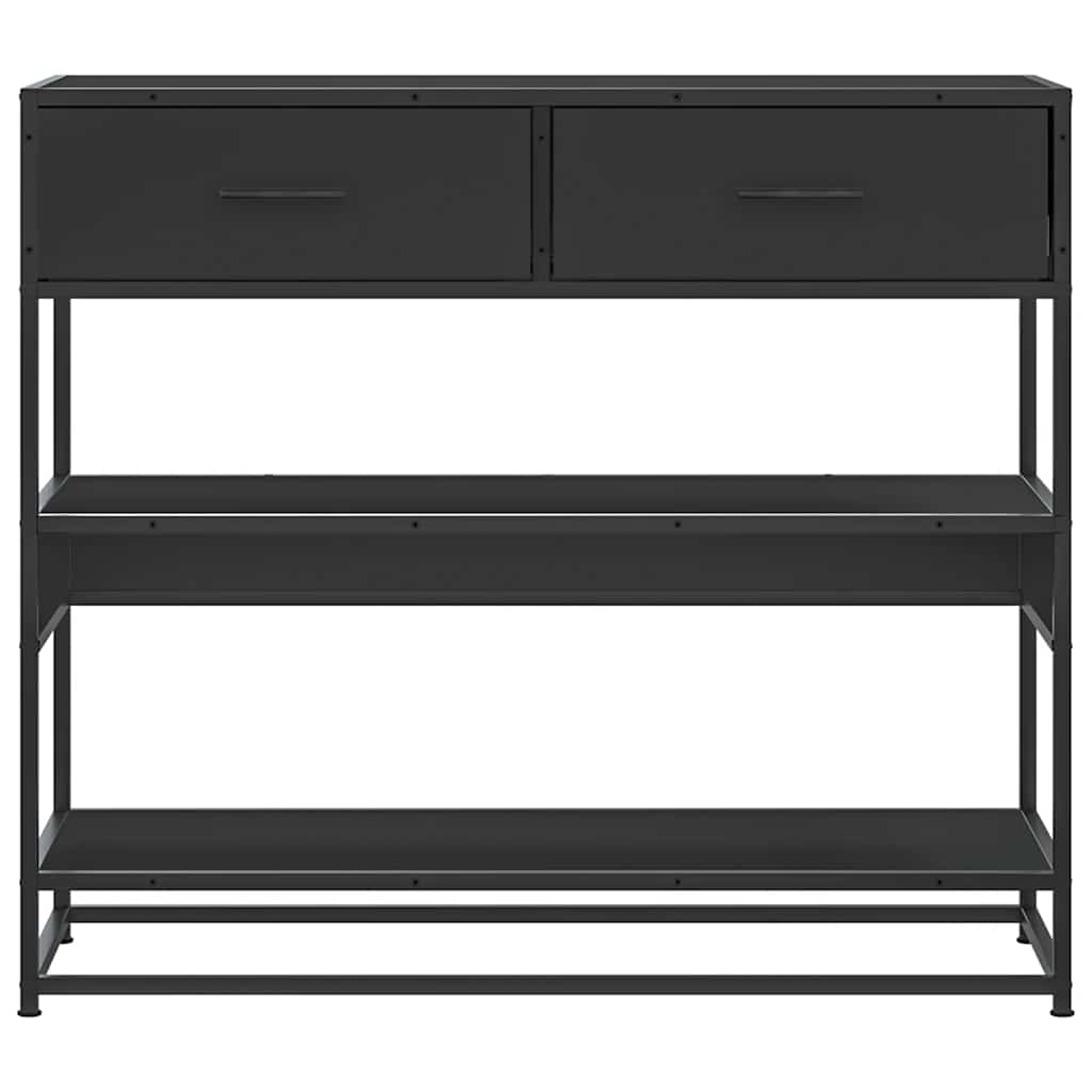 Konsolentisch Schwarz 90x35x80 cm Holzwerkstoff