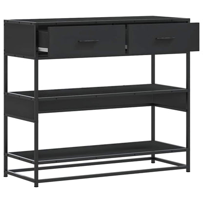 Konsolentisch Schwarz 90x35x80 cm Holzwerkstoff