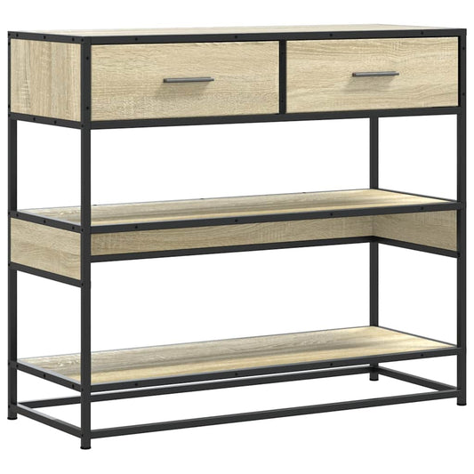 Konsolentisch Sonoma-Eiche 90x35x80 cm Holzwerkstoff