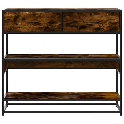 Konsolentisch Räuchereiche 90x35x80 cm Holzwerkstoff