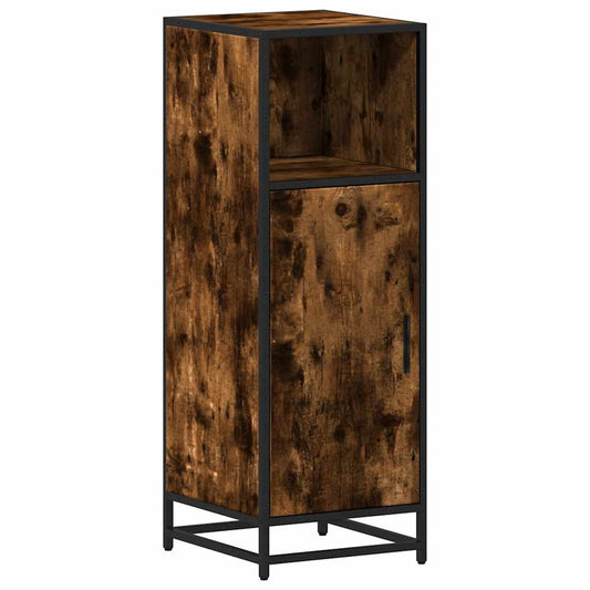 Badeværelsesskab Røget Eg 35x37,5x100 cm Træ Materiale