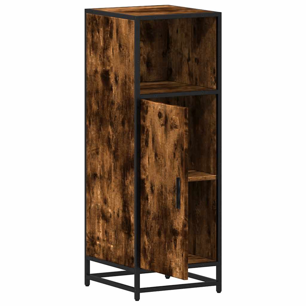 Badeværelsesskab Røget Eg 35x37,5x100 cm Træ Materiale