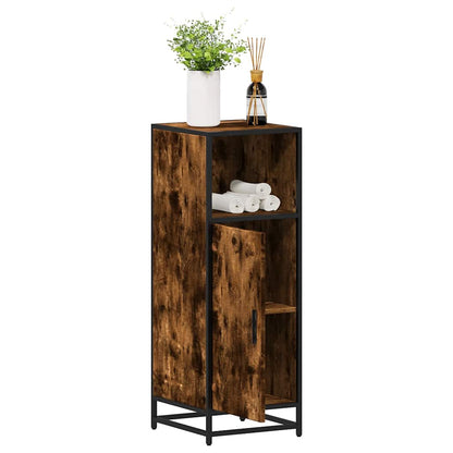 Badeværelsesskab Røget Eg 35x37,5x100 cm Træ Materiale