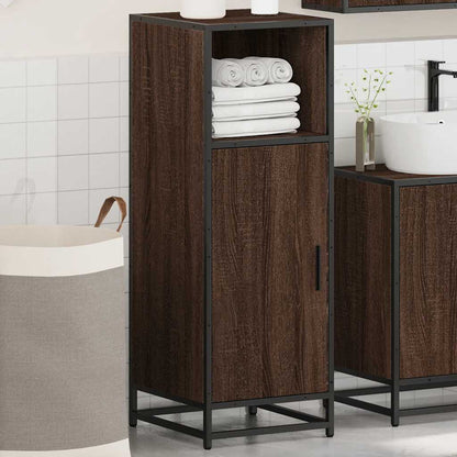 Badeværelsesskab Brun Eg Look 35x37,5x100 cm Træmateriale