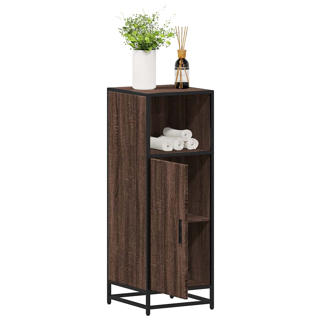 Badeværelsesskab Brun Eg Look 35x37,5x100 cm Træmateriale
