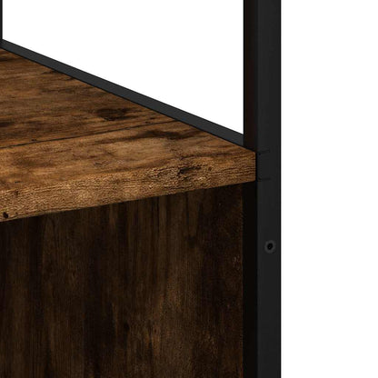 Badeværelsesskab Røget Eg 35x37,5x166 cm Træ Materiale