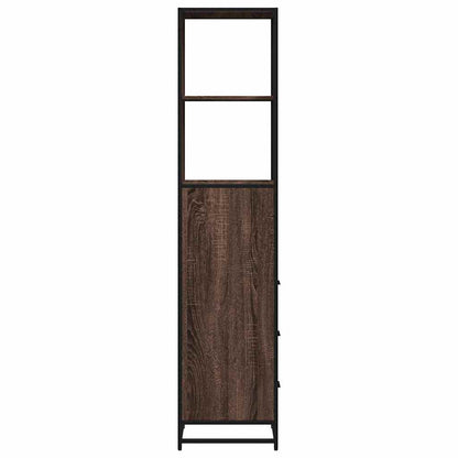 Badeværelsesskab Brun Eg Look 35x37,5x166 cm Træmateriale