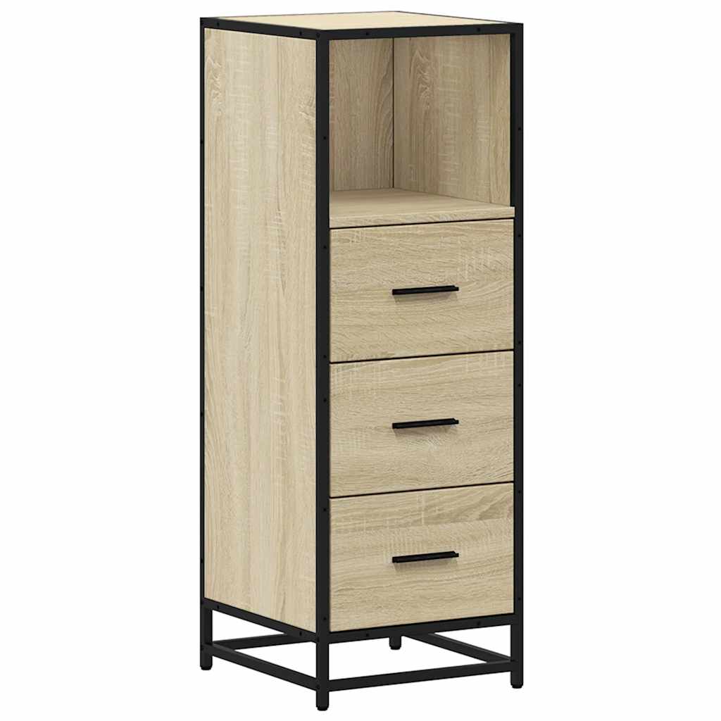 Badeværelsesskab Sonoma Eg 35x37,5x100 cm Træ Materiale