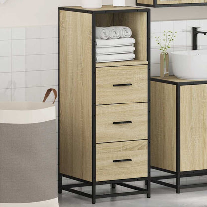 Badeværelsesskab Sonoma Eg 35x37,5x100 cm Træ Materiale
