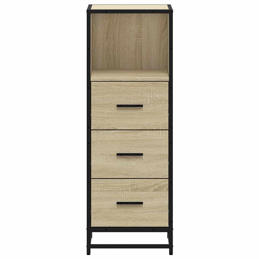 Badeværelsesskab Sonoma Eg 35x37,5x100 cm Træ Materiale