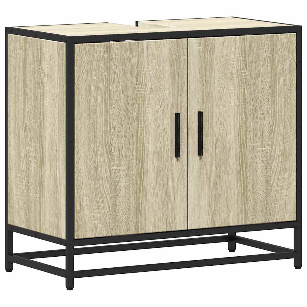 Badeværelsesskab Sonoma Eg 65x33x60 cm Træ Materiale