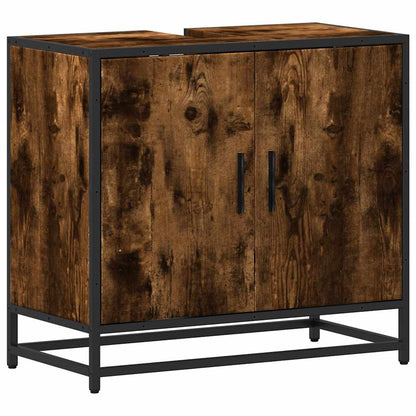 Håndvask underskab røget eg 65x33x60 cm træmateriale