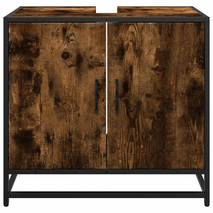 Håndvask underskab røget eg 65x33x60 cm træmateriale