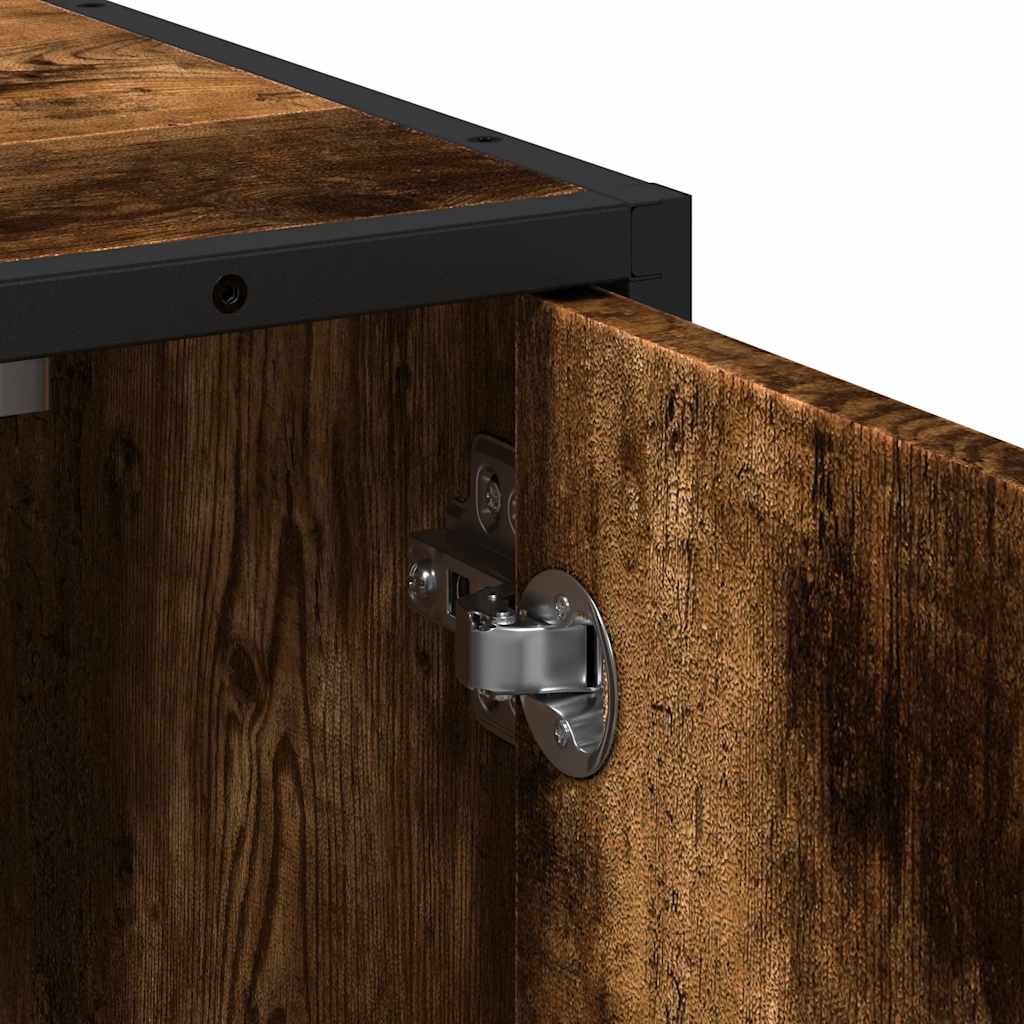 Håndvask underskab røget eg 65x33x60 cm træmateriale