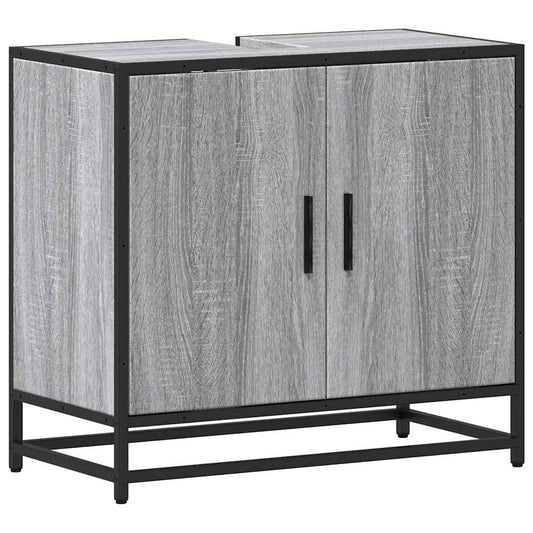 Håndvask Skab Grå Sonoma 65x33x60 cm Træ Materiale