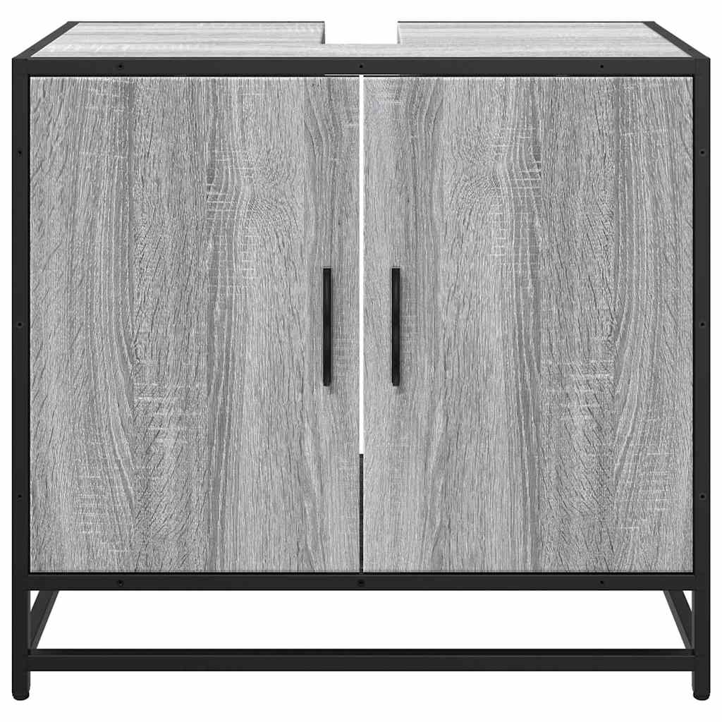 Håndvask Skab Grå Sonoma 65x33x60 cm Træ Materiale