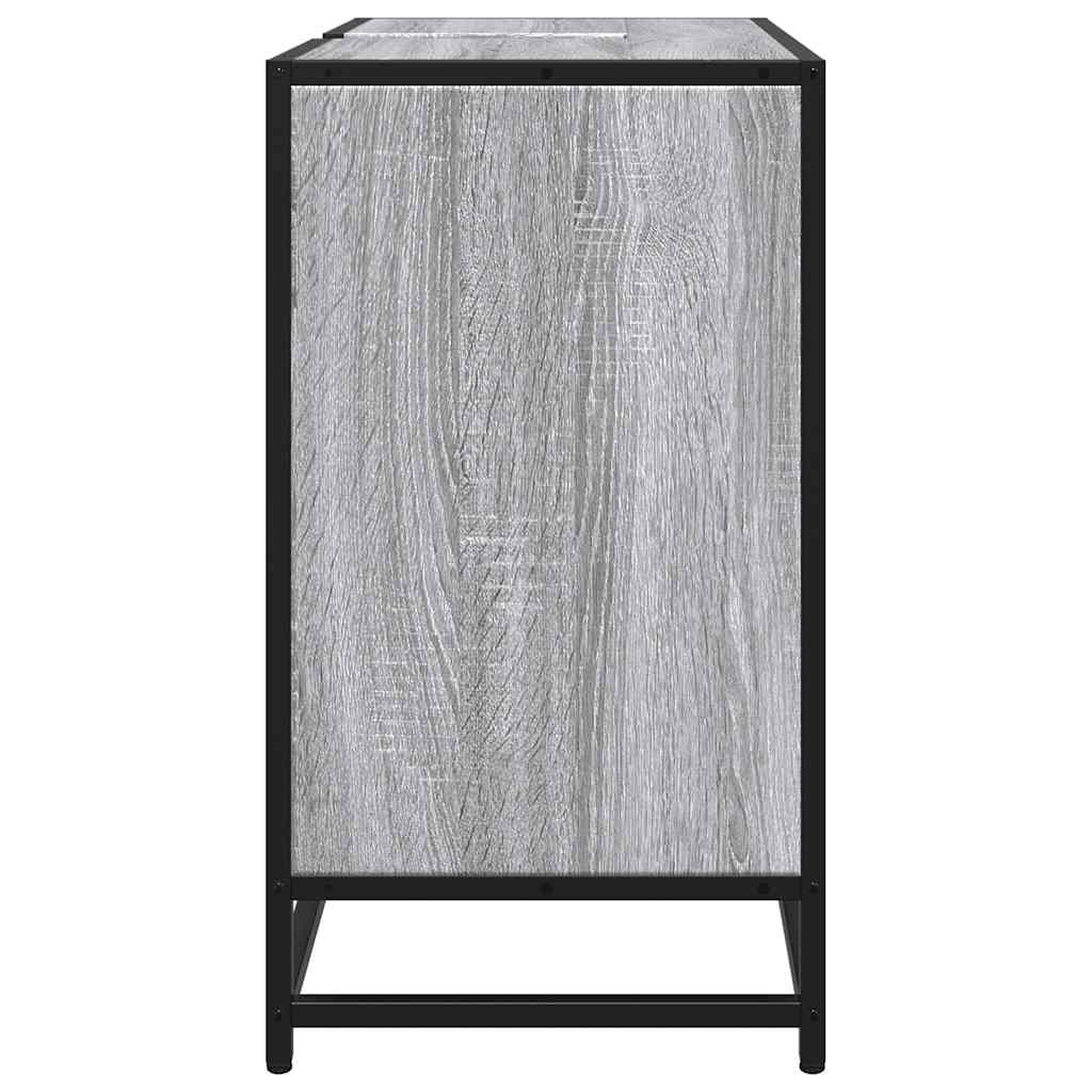 Håndvask Skab Grå Sonoma 65x33x60 cm Træ Materiale