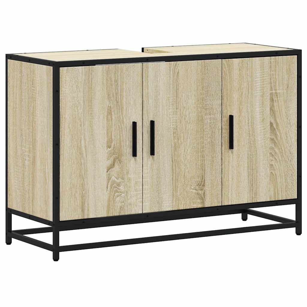 Håndvask underskab Sonoma eg 90x33x60 cm træmateriale