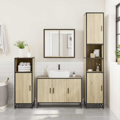 Håndvask underskab Sonoma eg 90x33x60 cm træmateriale