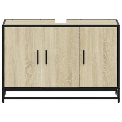 Håndvask underskab Sonoma eg 90x33x60 cm træmateriale
