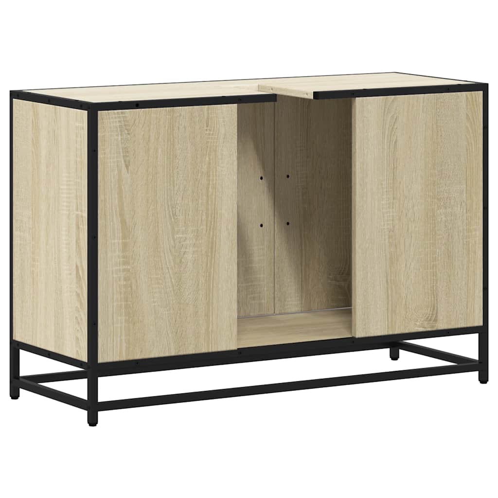 Håndvask underskab Sonoma eg 90x33x60 cm træmateriale