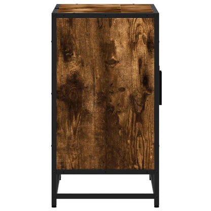 Håndvask underskab røget eg 90x33x60 cm træmateriale