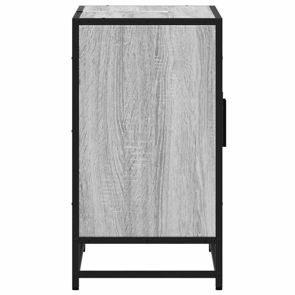 Håndvask Skab Grå Sonoma 90x33x60 cm Træ Materiale
