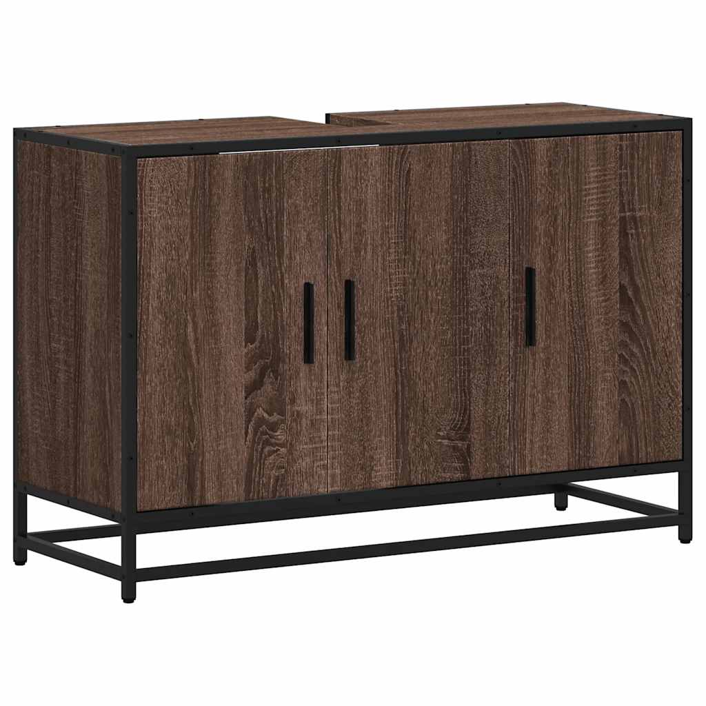 Håndvask Skab Brun Eg Look 90x33x60 cm