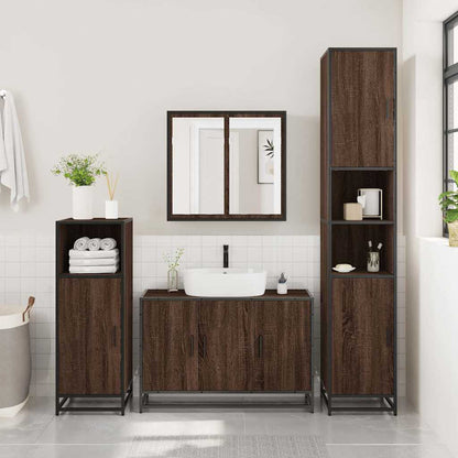 Håndvask Skab Brun Eg Look 90x33x60 cm