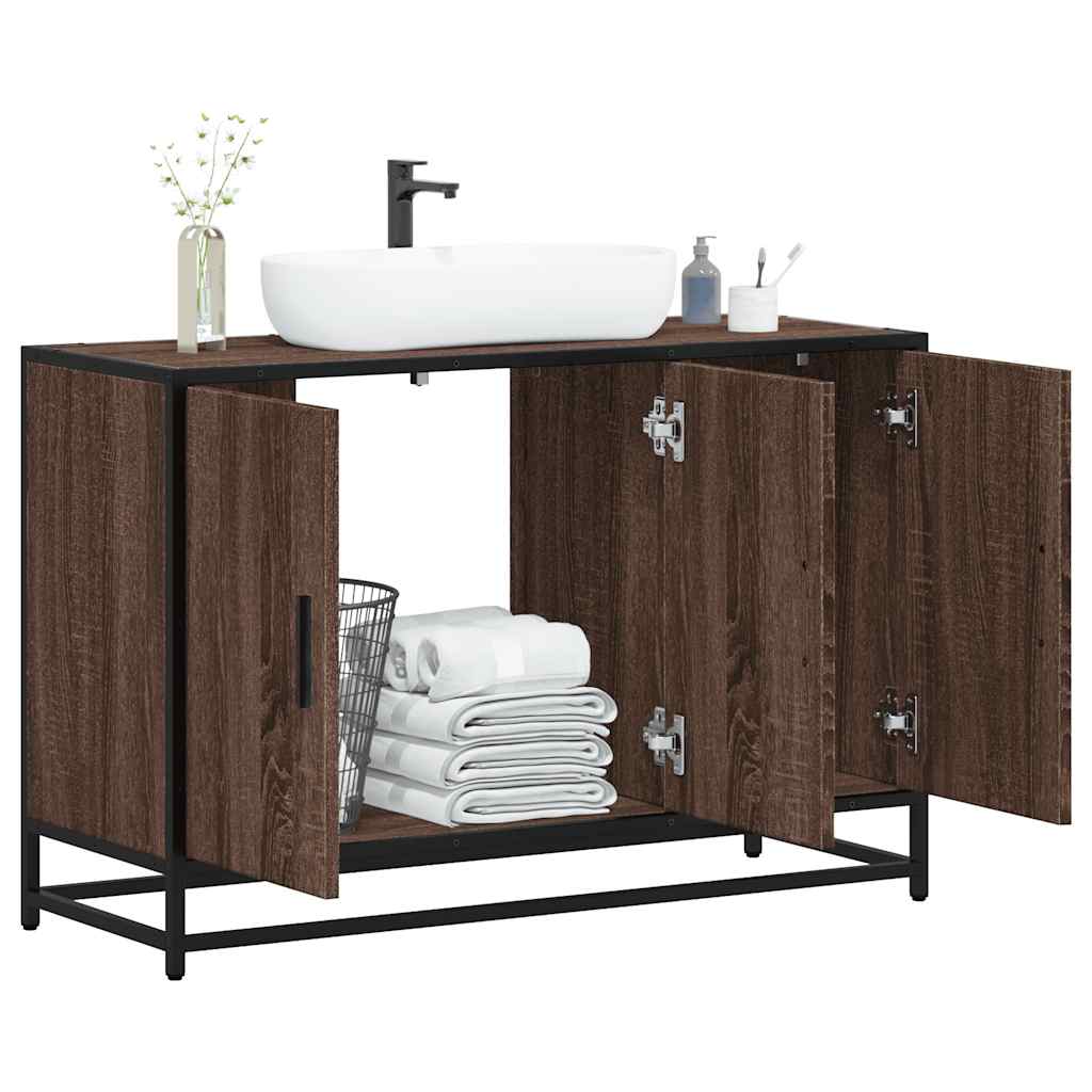 Håndvask Skab Brun Eg Look 90x33x60 cm