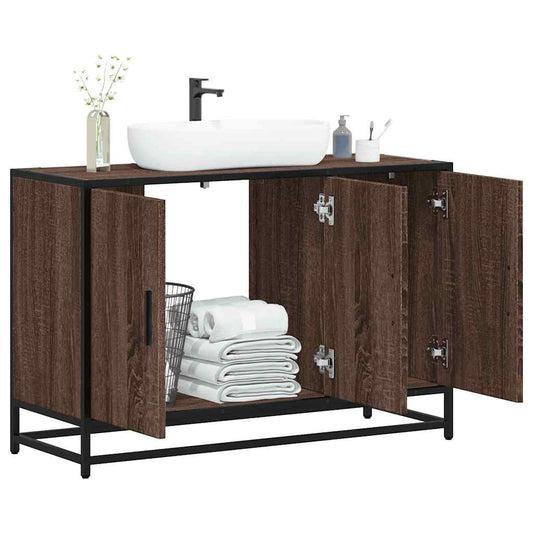 Håndvask Skab Brun Eg Look 90x33x60 cm